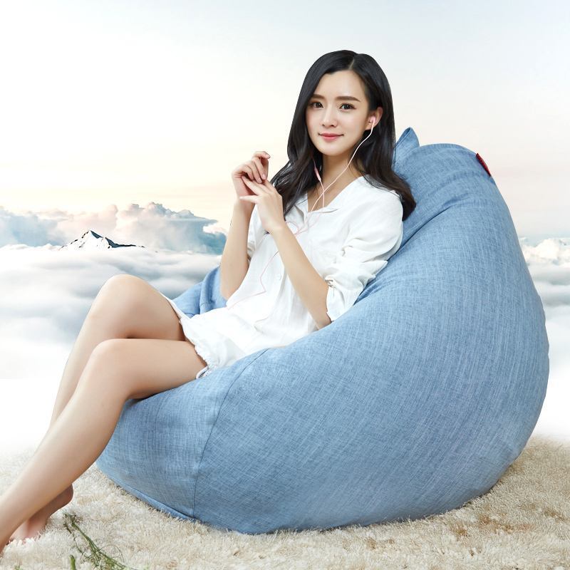 Skin-friendly raindrop shaped soft fabric chair sofa Bean Bag