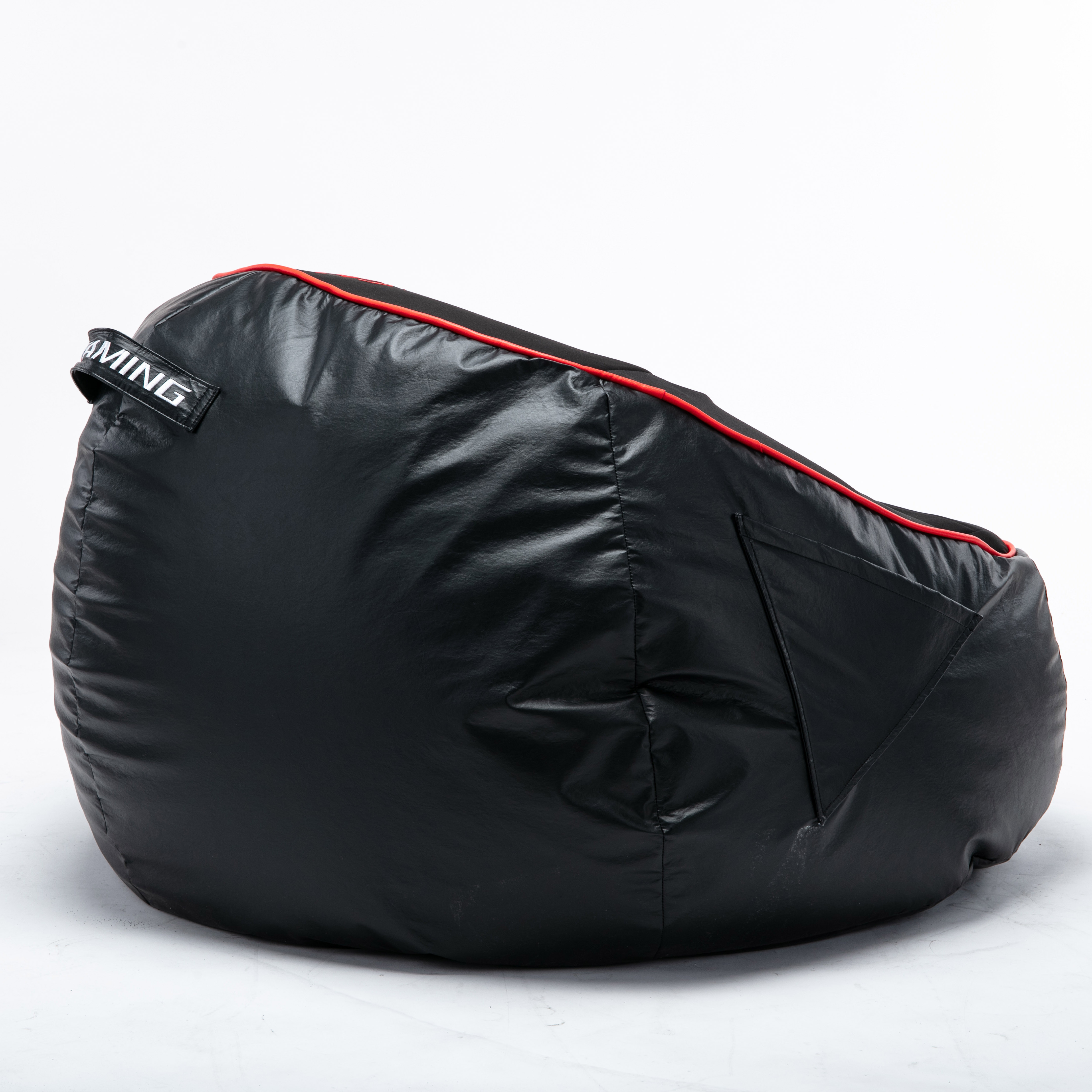 Cool Sports Black Spandex PU Game Bean Bag Chair Covers with Pockets