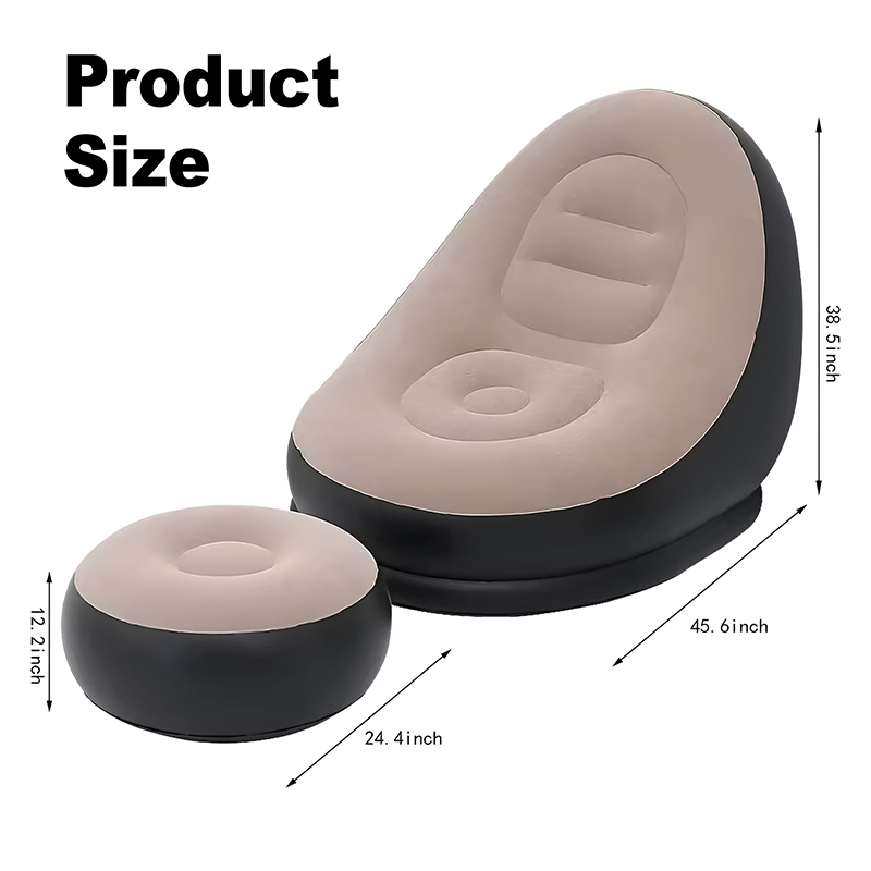 Custom Lazy Silla Inflables Outdoor Air Pump Lounge Sofa Bed Inflatable Movie Chair Couch Sofa Adult Relax Seat Set For Adult