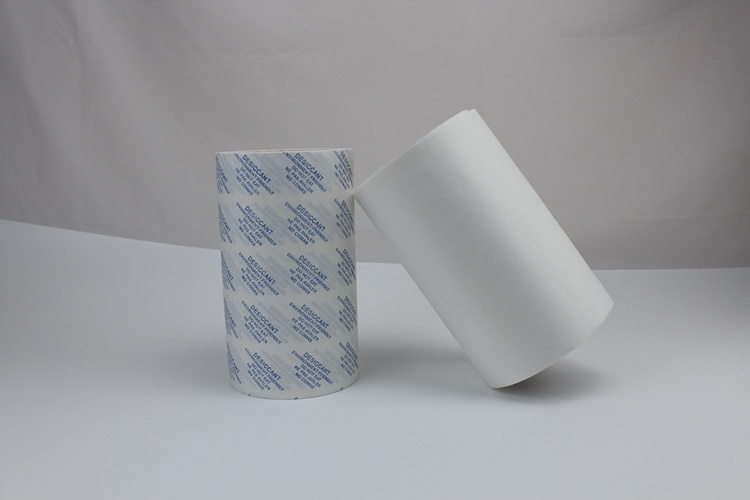 2023 Top Selling Food Packaging Coated Paper for Silica Gel Desiccant Packaging Custom silica gel desiccant wrapping paper rolls