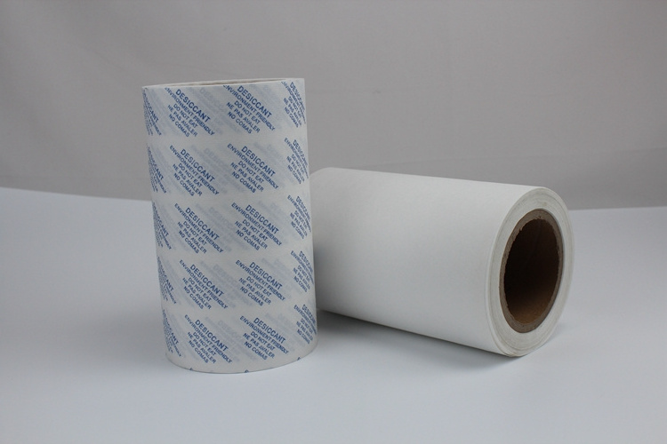 2023 Top Selling Food Packaging Coated Paper for Silica Gel Desiccant Packaging Custom silica gel desiccant wrapping paper rolls