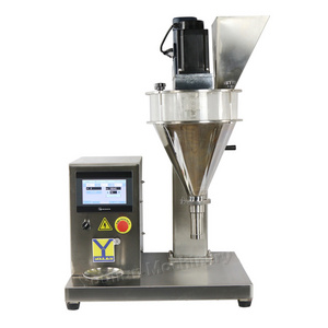 DF-B Semi Auto Desktop Dry Small Powder Bottle Weighing Filling Machine Auger Filler Machine Spice Bottles Stainless Steel Glass