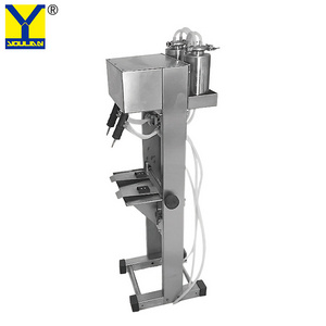 YT-2 Manual Double Head Perfume Filler Semi-automatic Pneumatic Liquid Vacuum Filling Machine Perfume Glass Making Machine