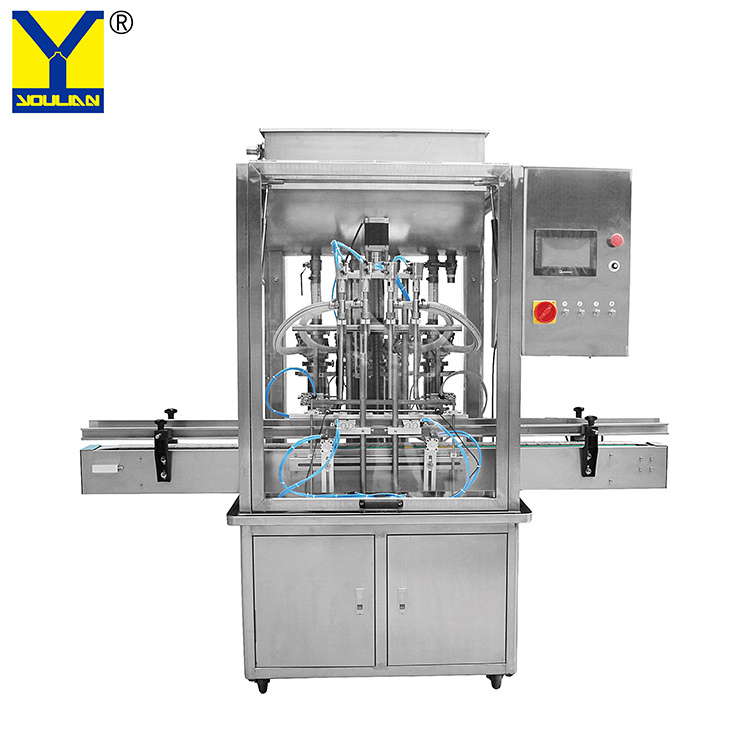 GT2T-2G Automatic Piston Pneumatic Semi-liquid Filler Syrup Honey Bottle Filling Machine for Food