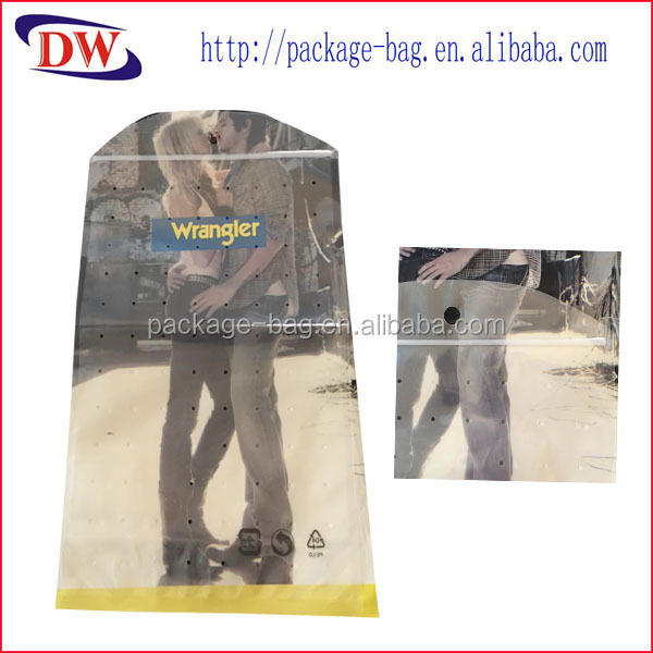 laminated ziplock micro perforated plastic vegetable packaging bag