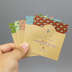 Waterproof biodegradable slimming green tea kraft paper sachet/cosmetic cream sample packaging