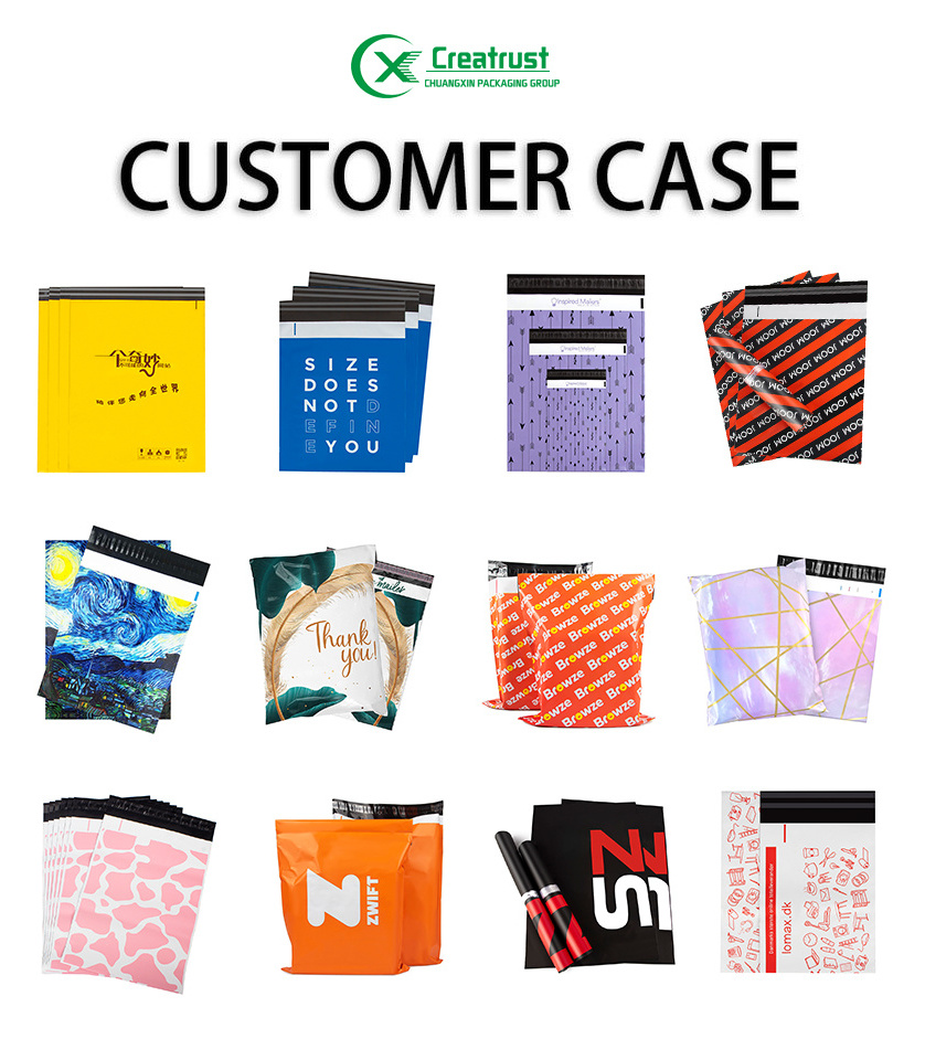 ZYCX Poly Mailer Shipping Bag Plastic Mailer Poli Packaged Bag Custom Printed Polythene Mailing Courier Pouch Polymailer Bags