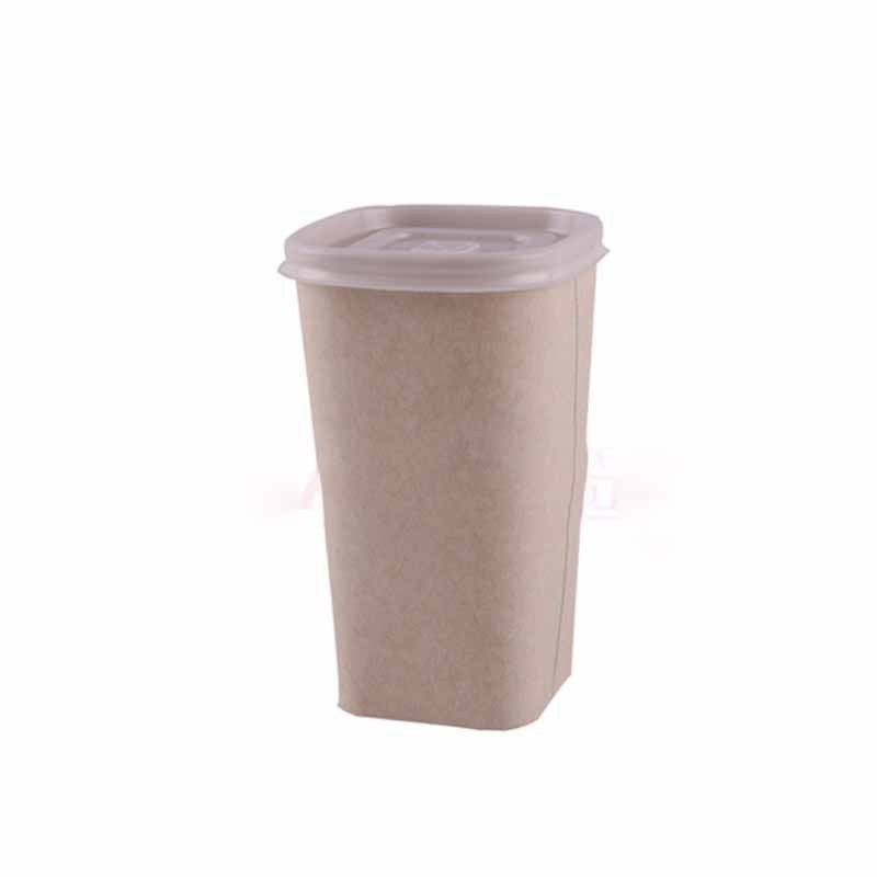 Square Yogurt Packaging Boxes Frozen Sundae Gelato Container  Takeout Ice Cream Paper Cup