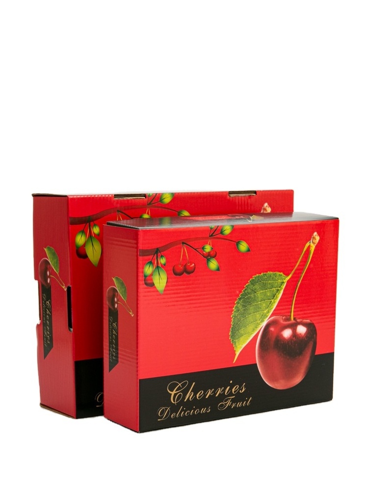 High Quality Custom Fruit Packaging Box Cherry Tomato Packing Carton Boxes