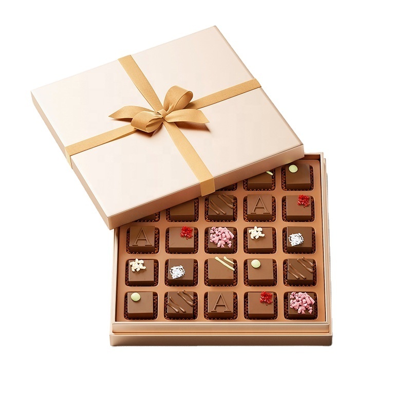 Custom Cheap Wholale Bulk Price Box Of Square Chocolat For Candy Cake Gift Packaging