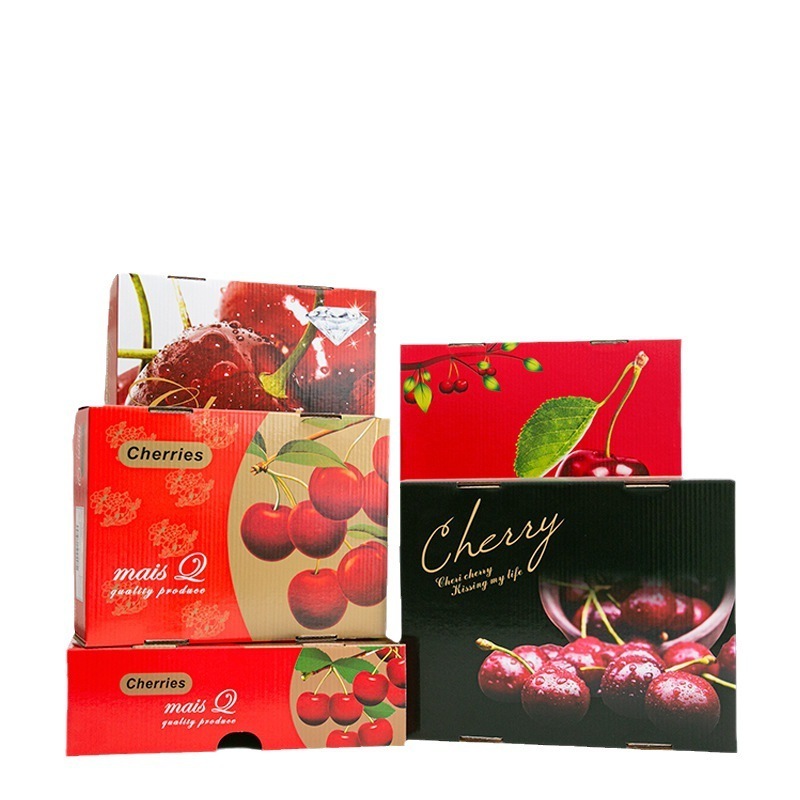 High Quality Custom Fruit Packaging Box Cherry Tomato Packing Carton Boxes