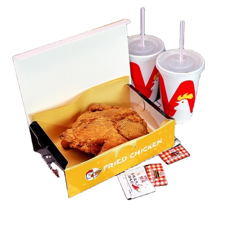 Paper Packaging  fried chicken packing box whole carton hamburger chops paper bag French fries ricePaper Boxes