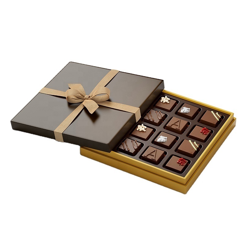 Custom Cheap Wholale Bulk Price Box Of Square Chocolat For Candy Cake Gift Packaging