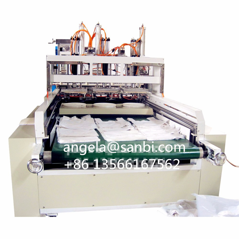 6 lines Full Automatic  Biodegradable Plastic T shirt Shopping  Bag Making Machine