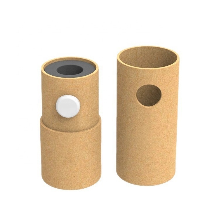 Custom biodegradable 0.5ml 1ml cart tube packaging child resistamt paper tube for the cartridge packaging