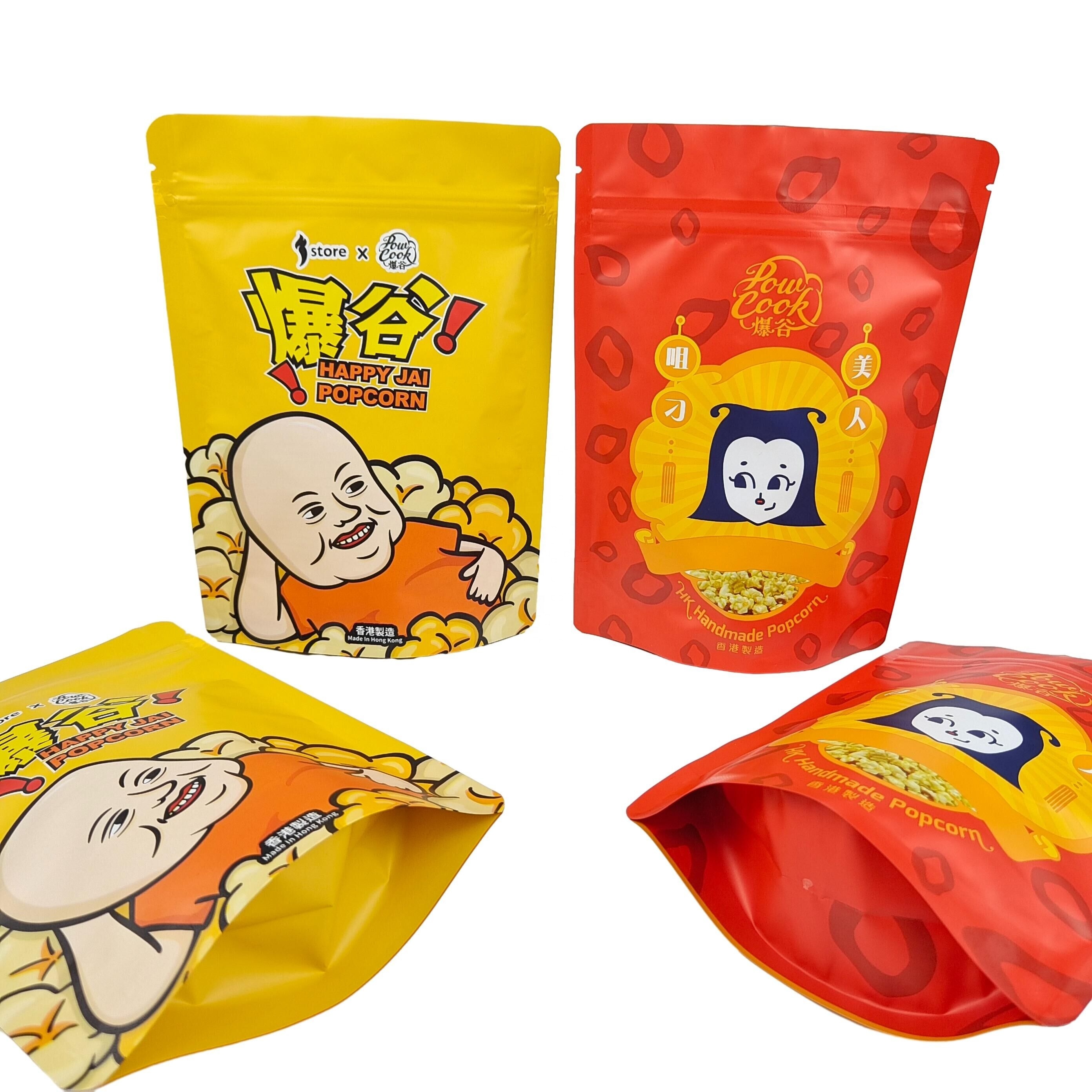 Customizable Moisture-Proof Stand up Pouch Heat Seal Ziplock Biodegradable Food Storage Aluminum Foil Food Package