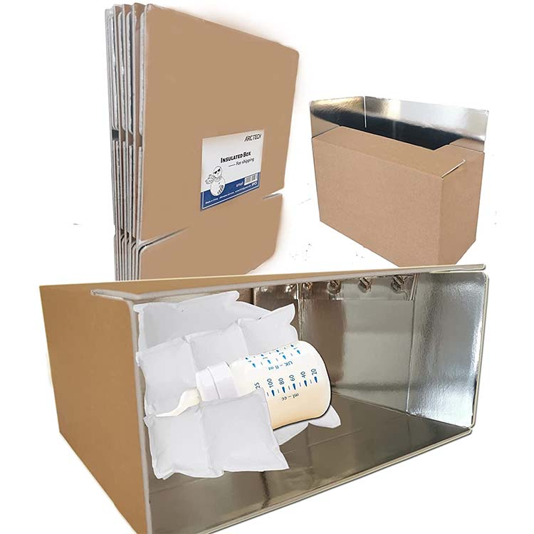 insulated food cooler packaging carton boxes for transporting frozen cold shipping chain insulation box paper thermal cardboard