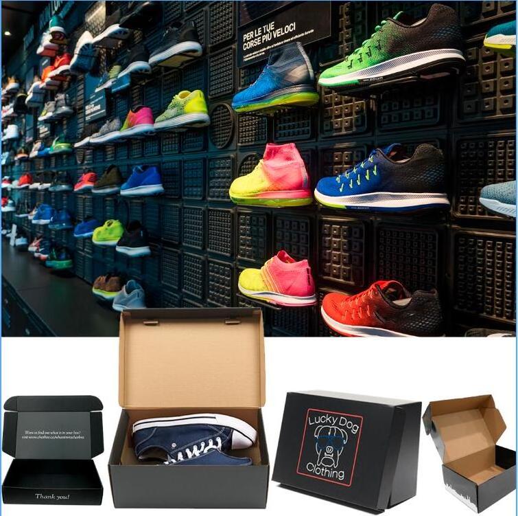 Shoe  Box Wholesale Empty Product Package Cardboard Sneaker Box With Custom Logo For Gift Packaging