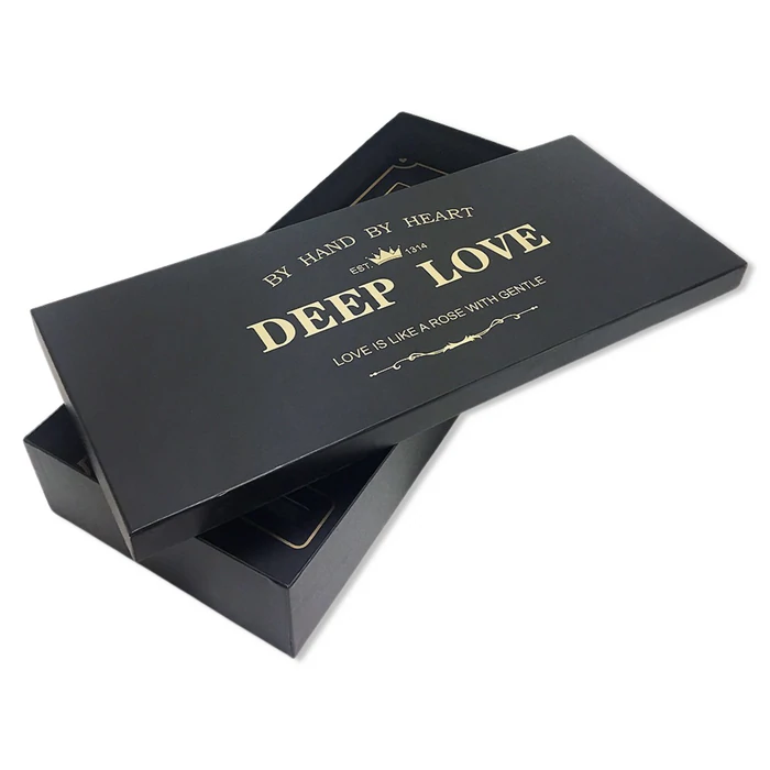 Customized treat boxes black i love you box gift packaging cardboard love mom flower box