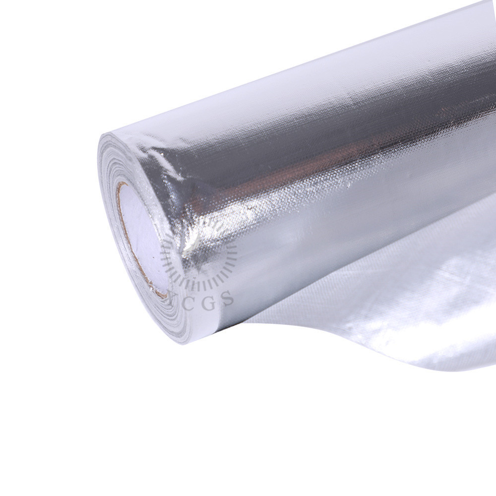 Real Factory Aluminum Foil Coated Heat Reflective Fabric Fiberglass Insulation Cover