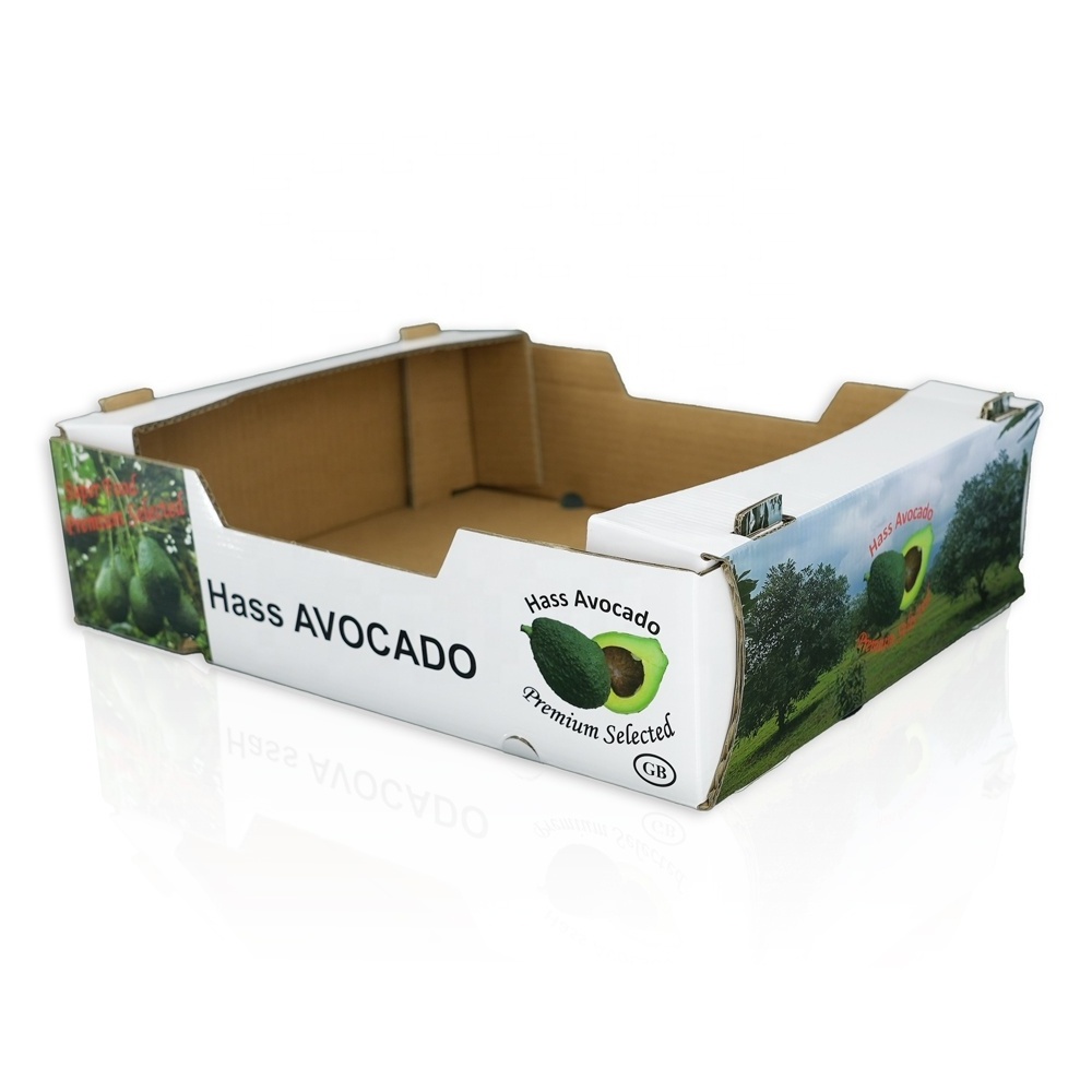 Wholesale Paper Box Fruit Storage Nice Apple Banana Packing Storage Box For Fruit Corrugated Paper Box With Your Design