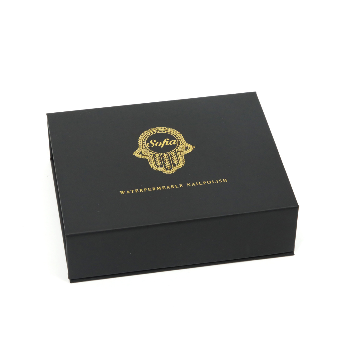 High End Cute Nail Polish Oil rigid Box Magnetic gift Box Customized logo packaging boxes for gel polish