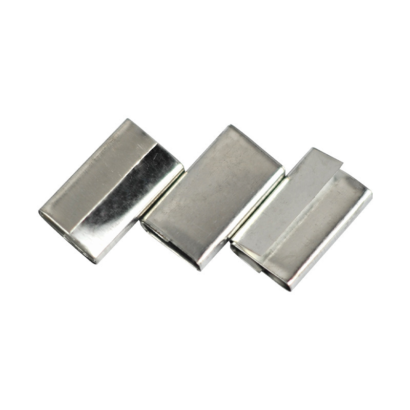 Metal Clip Strips Packaging Strapping Open Serrated Seals for Paper PP PET Pallet Banding Strapping Clips Strapping Metal Buckle