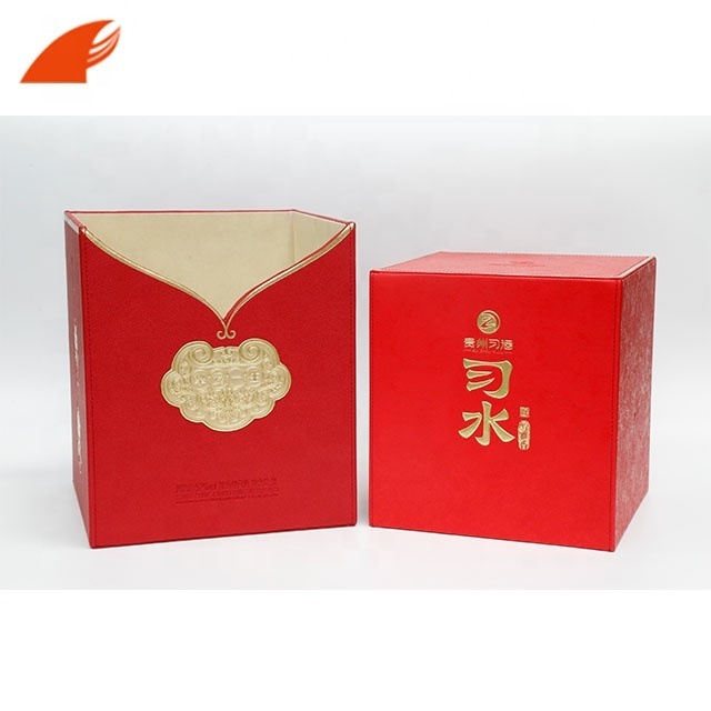 Luxury Wine Packaging Boxes/PU Leather Wine Box/Wine Gift Packaging Box