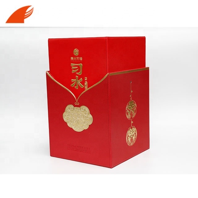 Luxury Wine Packaging Boxes/PU Leather Wine Box/Wine Gift Packaging Box