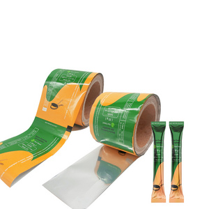 Aluminum Plastic flexible laminated film roll food packaging For Milk Spice Powder Packing Tea Sugar Sealing Film