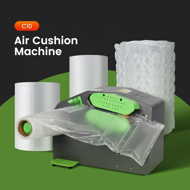 Automatic Inflatable Bag Air Bubble Sheet Cushion Packing Making Machine With Free Testing Film