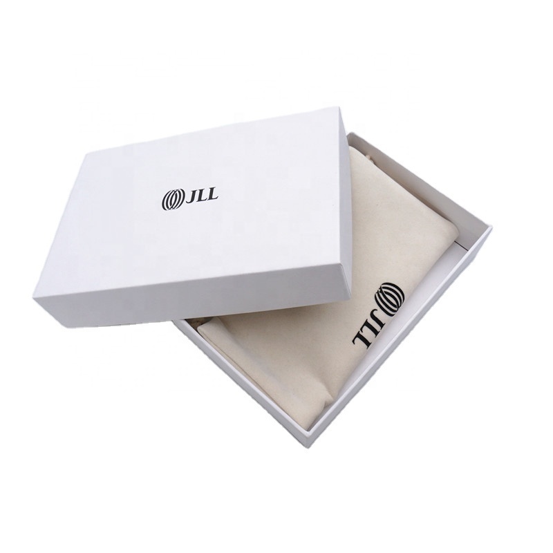 Custom Cardboard Paper Gift Lid And Base Box for Wallet with Insert