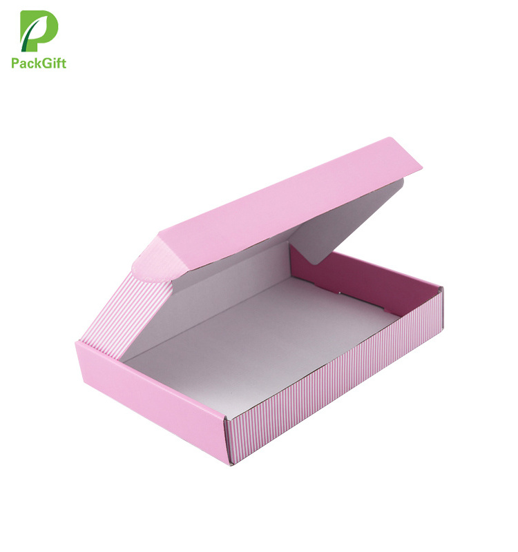 recycled paper material craft box print mailer boxes pink printer for pizza box