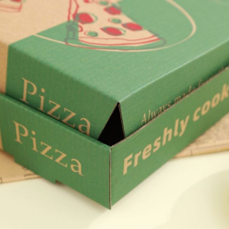 Custom printing caixas para pizzas 9 10 11 12 14 18 Inch Burger Pizza Boxes Flute Corrugated pizza packing box