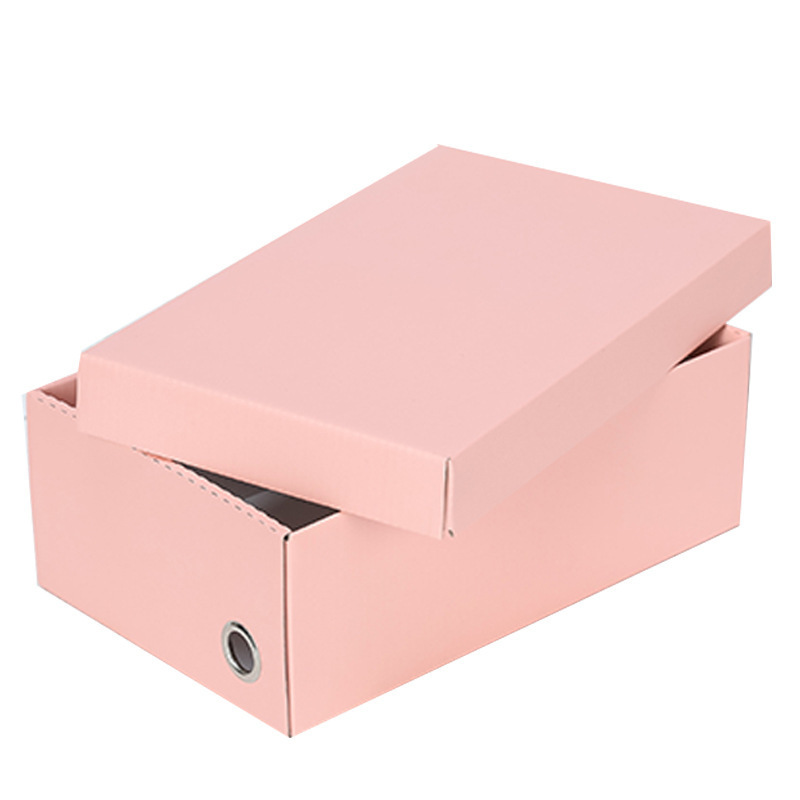 Custom Sneaker Cardboard Men Women Packaging Storage Box Shoe Paper Box Environmentally Friendly Kraft Paper Rigid Boxes Square