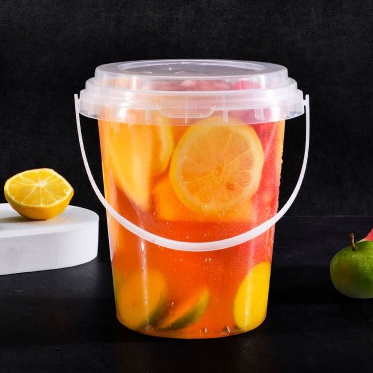 1 L Large Cup Cheap Disposable PP Juice Cup Clear Fruit Juice Cups Bucket Container