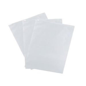 Frosted Plastic Zip Slider Bags For Clothing Resealable Ziplock Clear Poly Bags For Hoodies And Socks Vent Hole Pack Usage