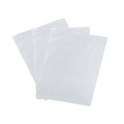 Frosted Plastic Zip Slider Bags For Clothing Resealable Ziplock Clear Poly Bags For Hoodies And Socks Vent Hole Pack Usage