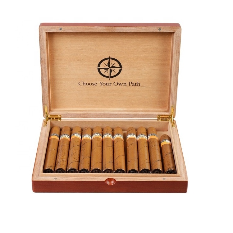 DS OEM Wholesale Custom Laser Engraving Logo Luxury Humidor Travel Spanish Cedar Wooden Cigar Box