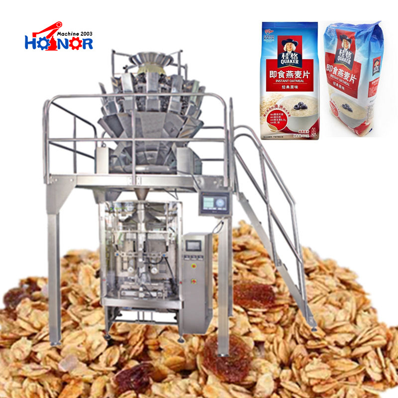 Cheap price weighing machine multi-function packaging machines rice bag sealing popcorn candy zipper bag packing machine