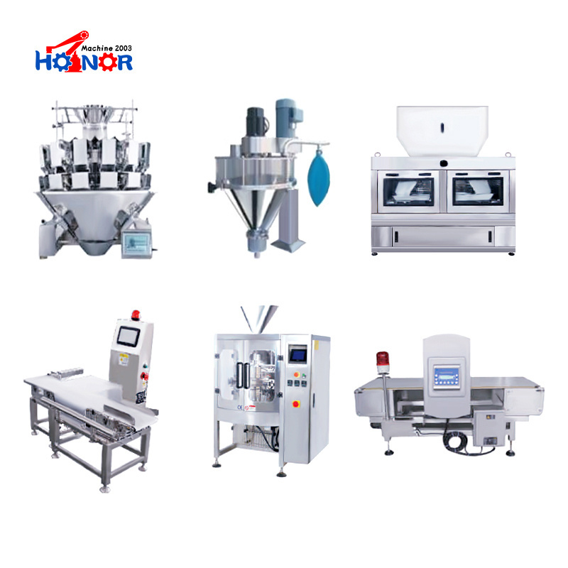 Cheap price weighing machine multi-function packaging machines rice bag sealing popcorn candy zipper bag packing machine