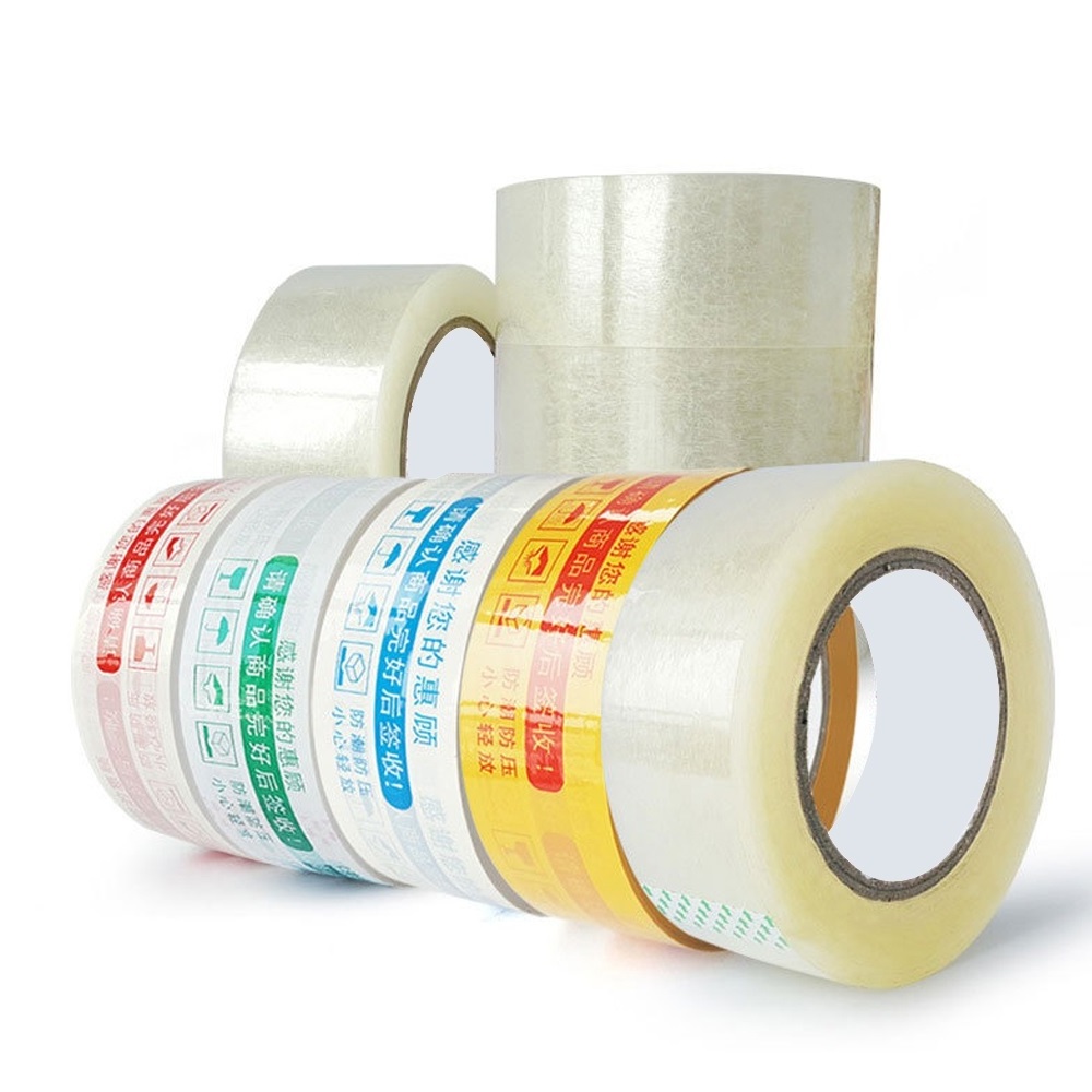 Transparent Bopp Package Tape cinta de embalaje Cellulose Adhesive Tape with Logo