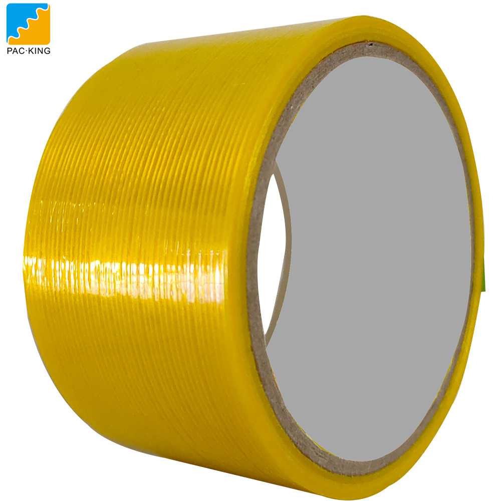 Wear Resistant Bidirectional Filament Tape Adhesive  Fiberglass Reinforced Strapping Tape Glass Fiber Tape