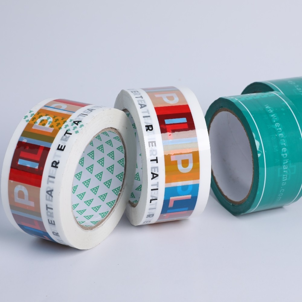 BOPP Packaging Printed Tape with Logo Clear Package Bopp Adhesive Tape Cinta Adhesiva de Embalaje Transparent