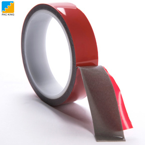 Low deformation red film liner die-cut acryl foam tape double-sided mounting auto acrylic foam tape for vehicles