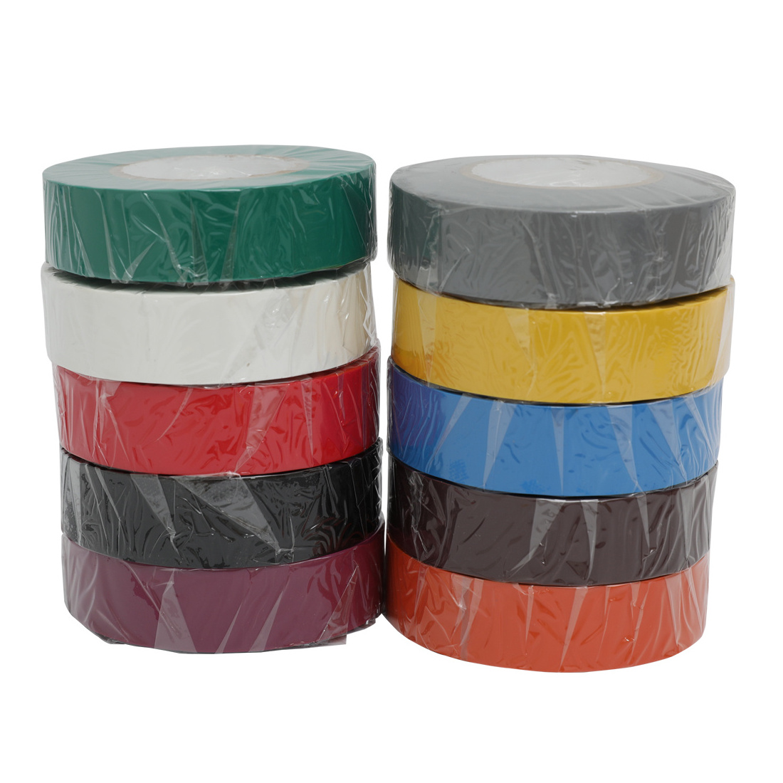 Heat resistant Insulating tape colored electrical maintenance insulation tape rubber safety protective PVC adhesive tape