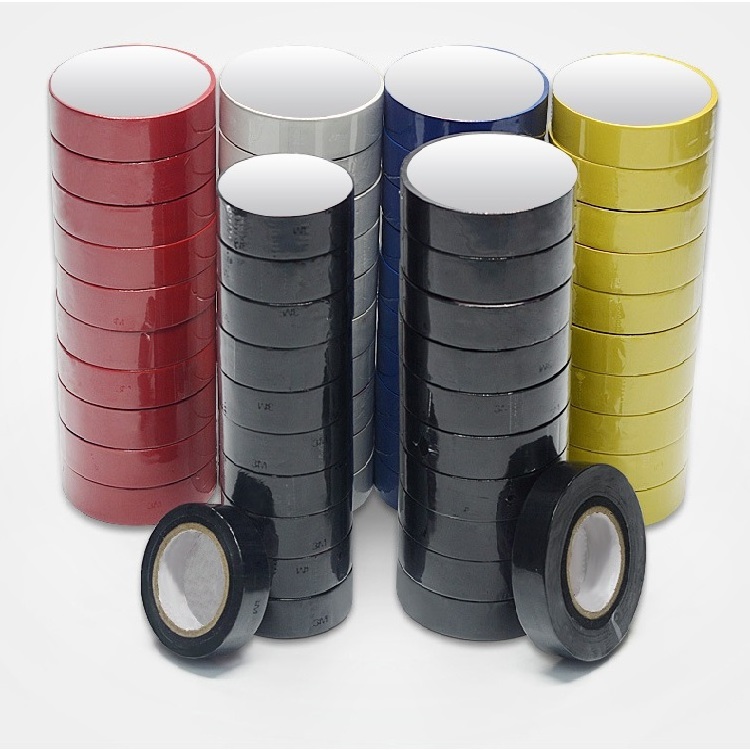 Heat resistant Insulating tape colored electrical maintenance insulation tape rubber safety protective PVC adhesive tape