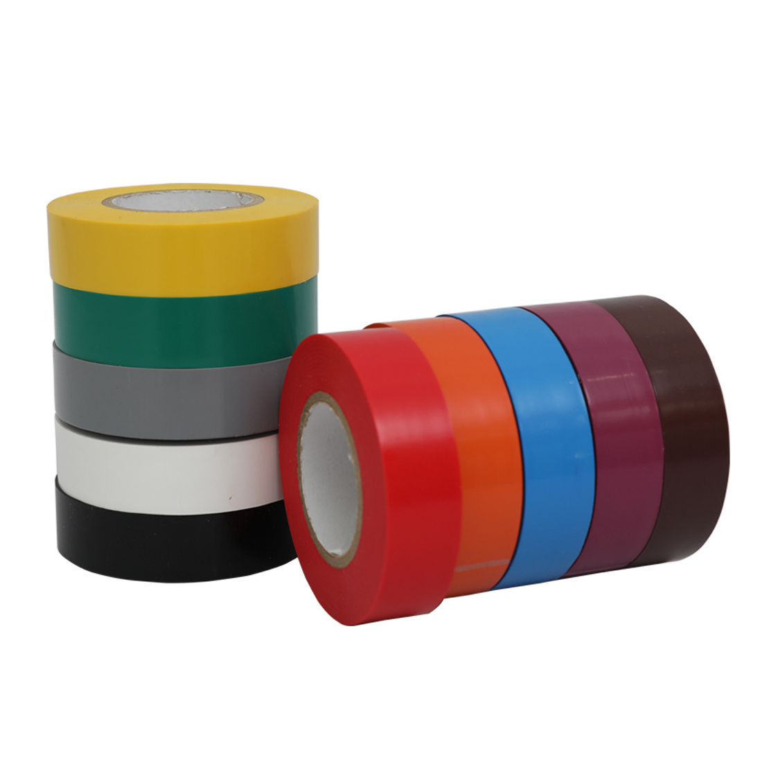 Heat resistant Insulating tape colored electrical maintenance insulation tape rubber safety protective PVC adhesive tape