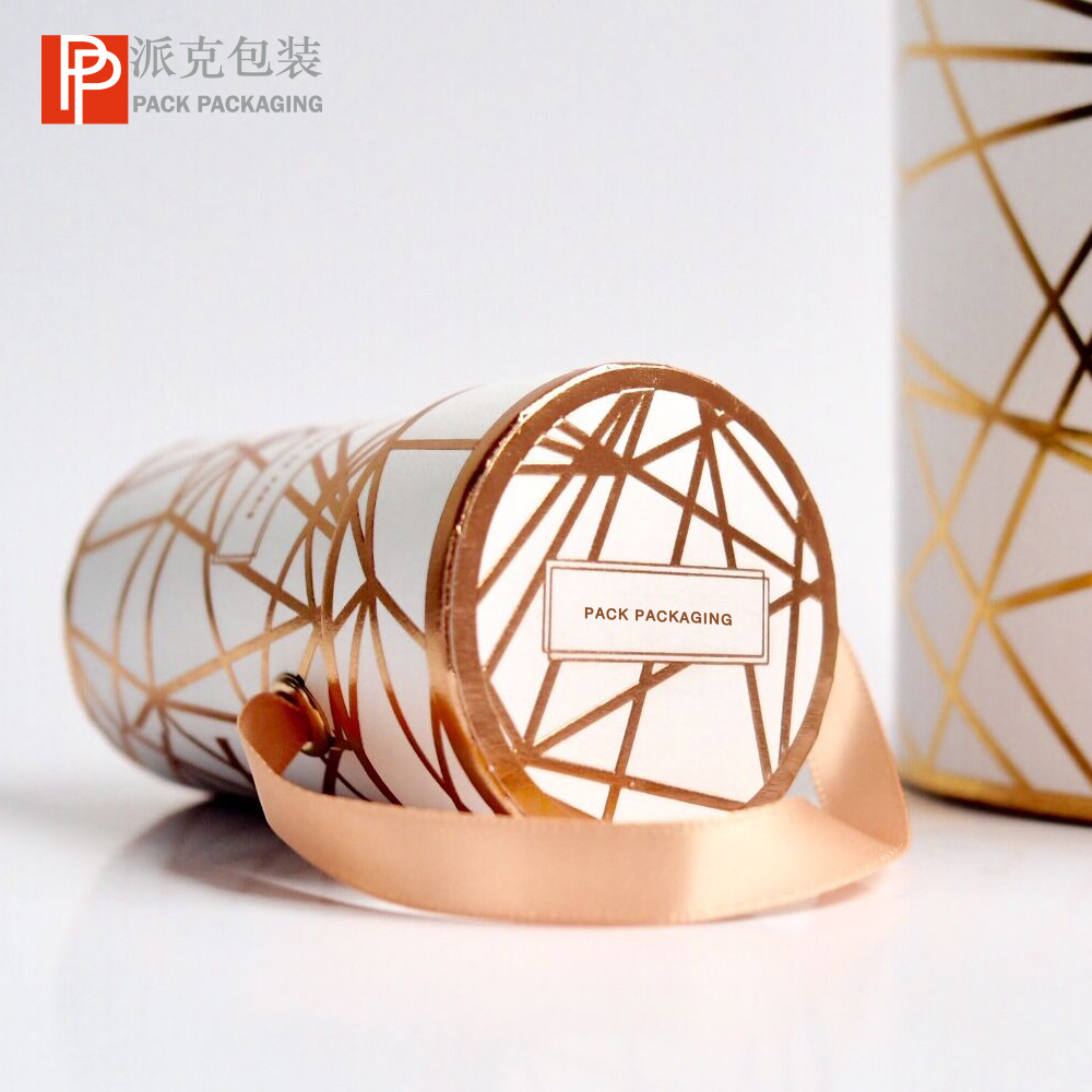 High Quality Hot stamping box cylinder paper tube for flower custom flower box round packaging gift box