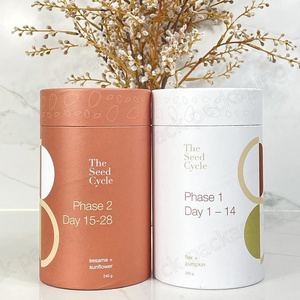 Wholesale Tea Paper Tubes Recycled Food Grade Coffee Kraft Packaging Tube Cylinder Box